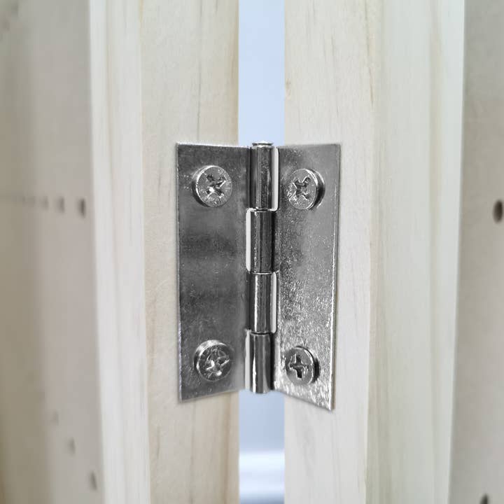 FIXTUREDISPLAYS - Wholesale Room Divider - 4 Panels 5 FT PegBoard Room Divider Folding Privacy Screen 101446