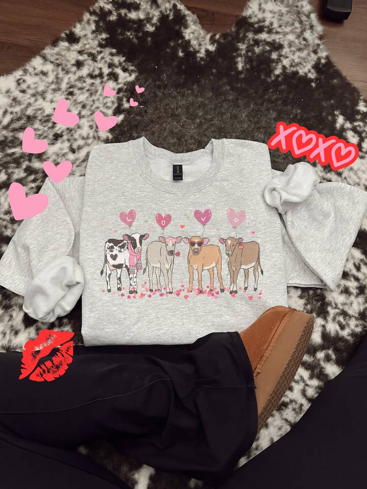 Valentine Cows for wholesale by The Rustic J Boutique