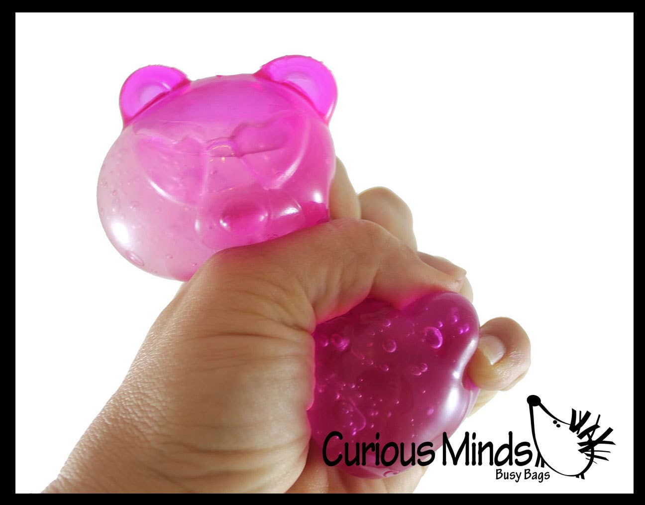 Curious Minds Toys - Vente Jouet mou – enfant et bébé - 1 Balle Anti-Stress en Forme d'Ours Gélifié Remplie de Gelée - Jouet Sensoriel Squishy8