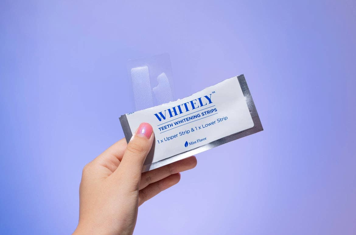 WHITELY – Großhandel Zahnaufhellung – Zahnaufhellungsstreifen (28 Streifen)5