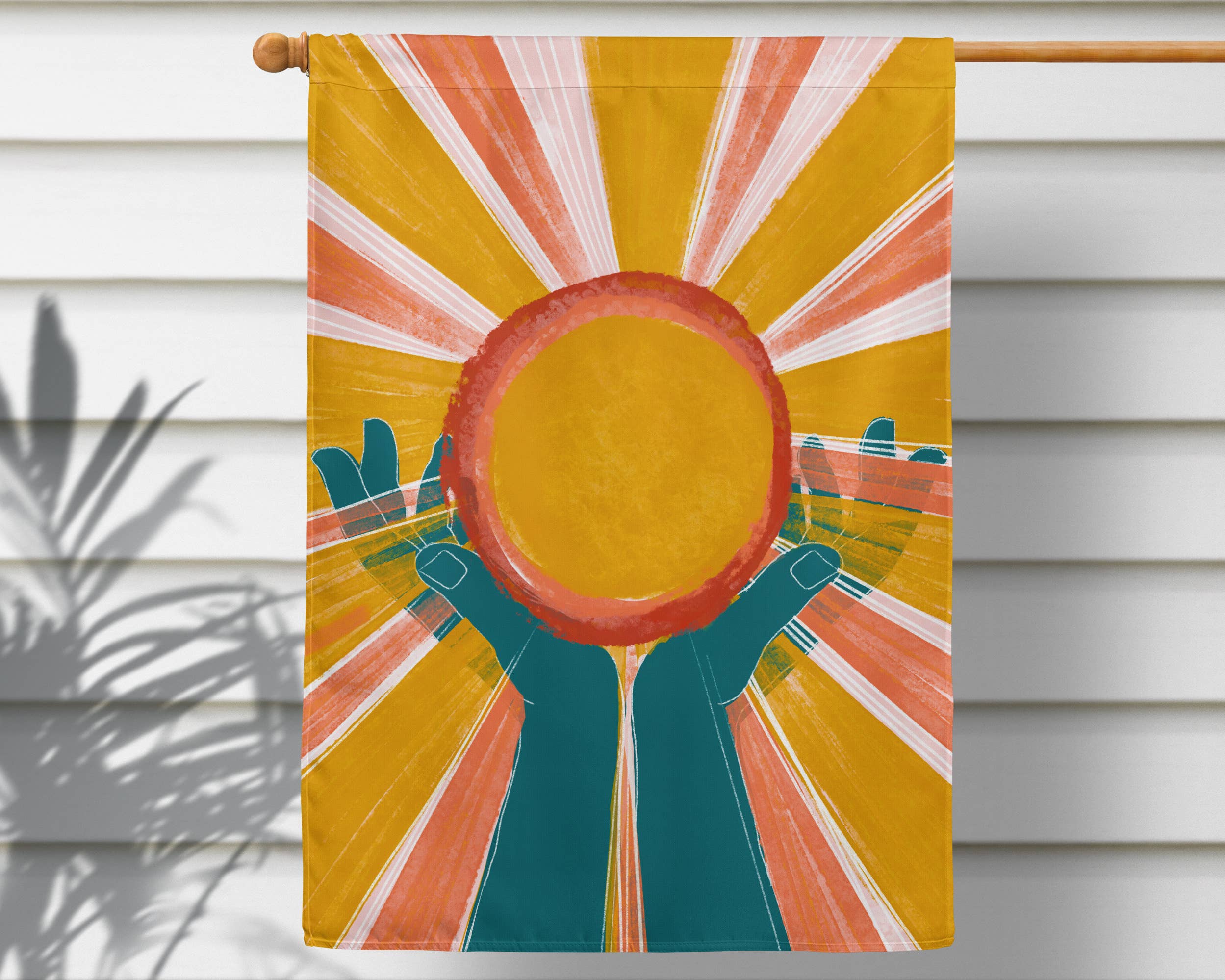 Declaration HOME - Wholesale Flag - World in My Hands Garden and House Flag - Double Sided1