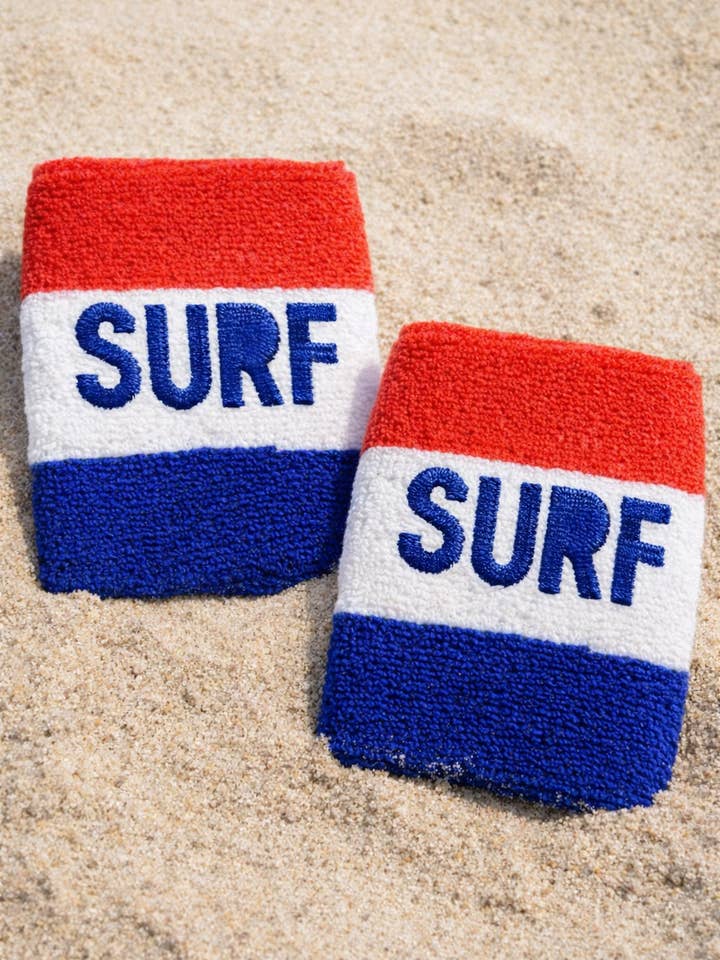 Surf Terry Cloth Sweatbands for wholesale by Cabana Club California