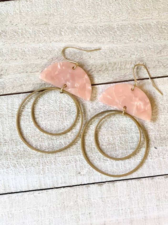 Media luna de acetato con aro doble para venta al por mayor de Clover + Coast Designs