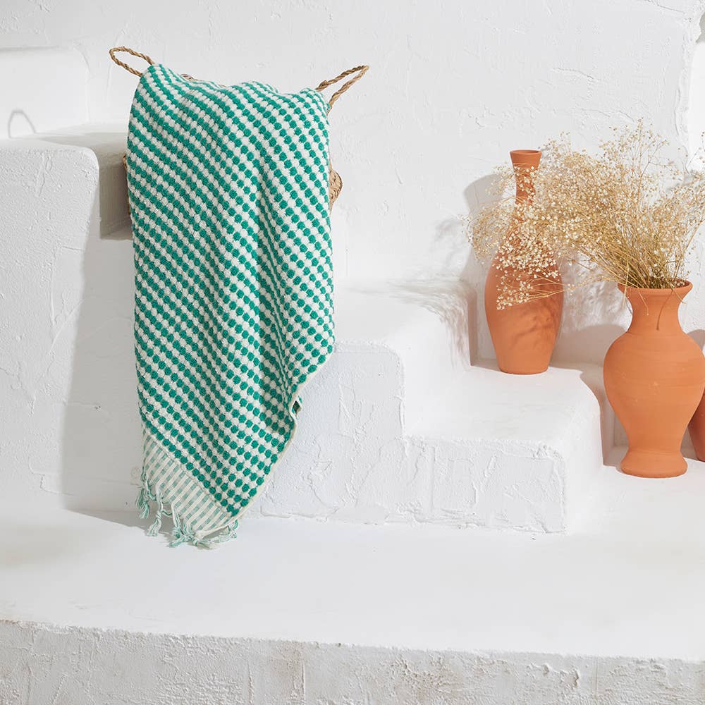 Kikoya - Wholesale Bath Towel - Pompom Bubble Handloom Bath Turkish Towels Farmhouse Decor26