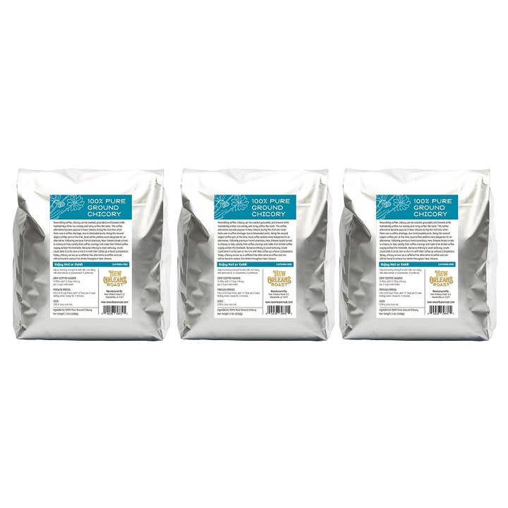 5 lb. Ground 100% Pure Chicory for wholesale by New Orleans Roast Coffee & Tea