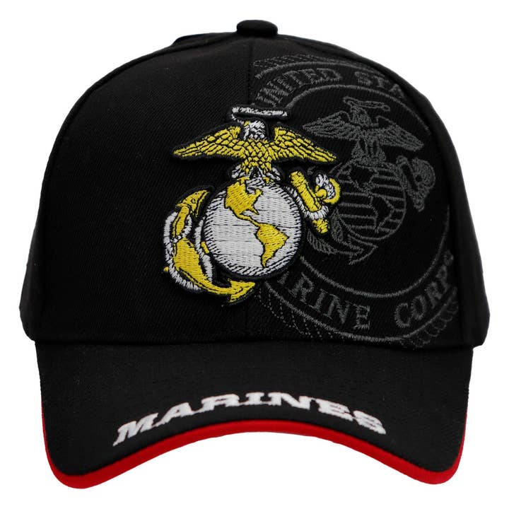 Cap Zone - Wholesale Baseball Cap - Unisex - U.s. Marine Corps Eagle Anchor Logo Licensed Baseball Cap1