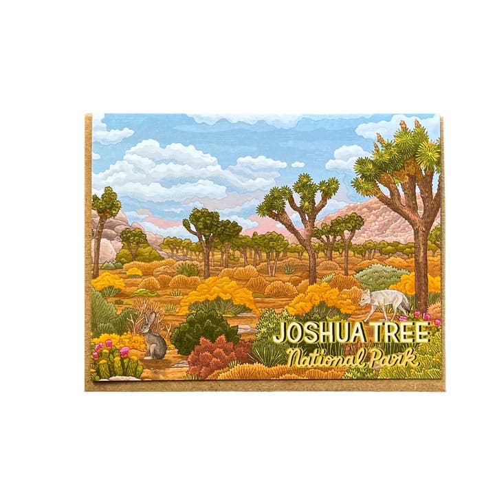 Cartolina Panoramica di Joshua Tree per la vendita all'ingrosso da parte di Noteworthy Paper & Press