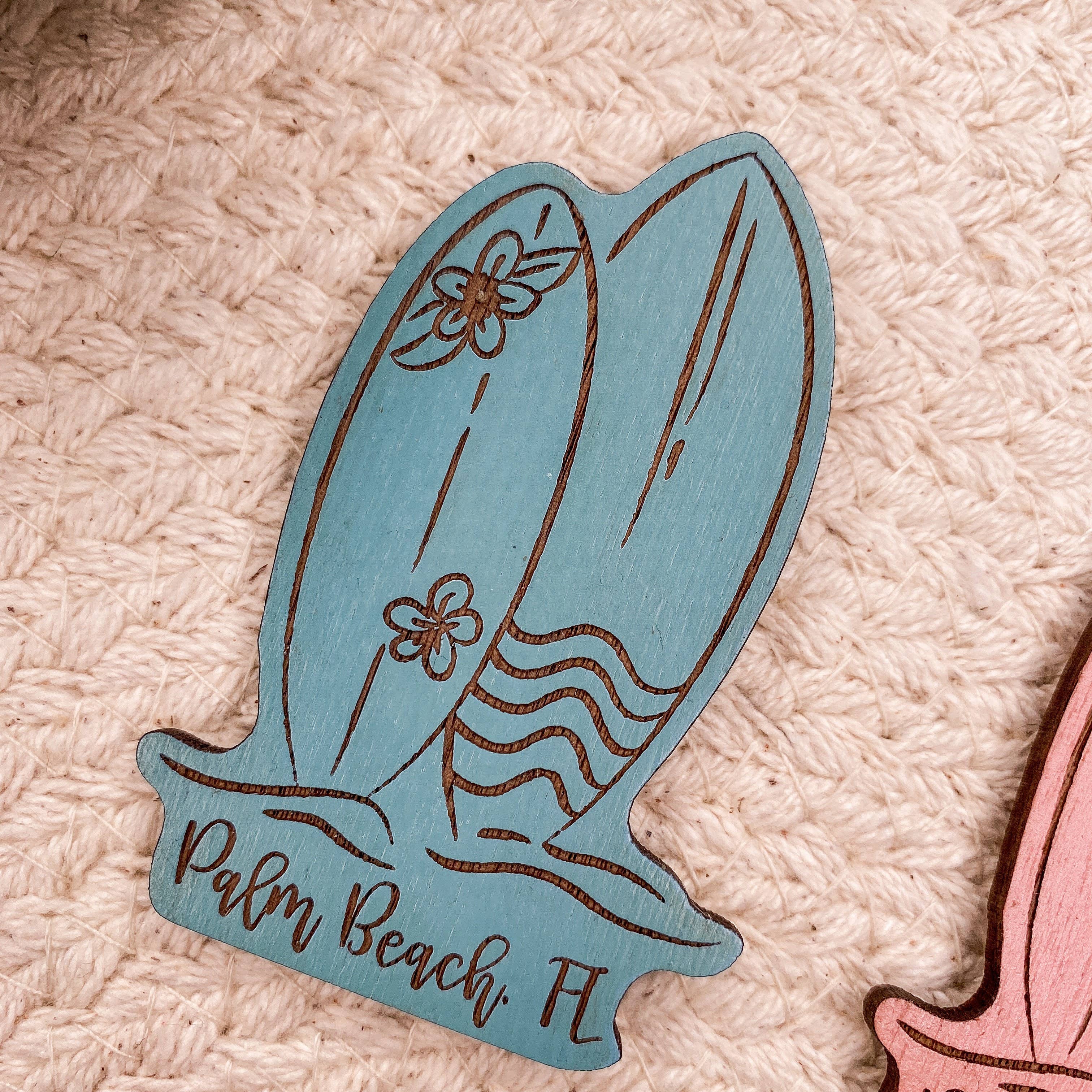 The Cottonseed Marketplace - Wholesale Magnet - Surfboard Wooden Magnet3