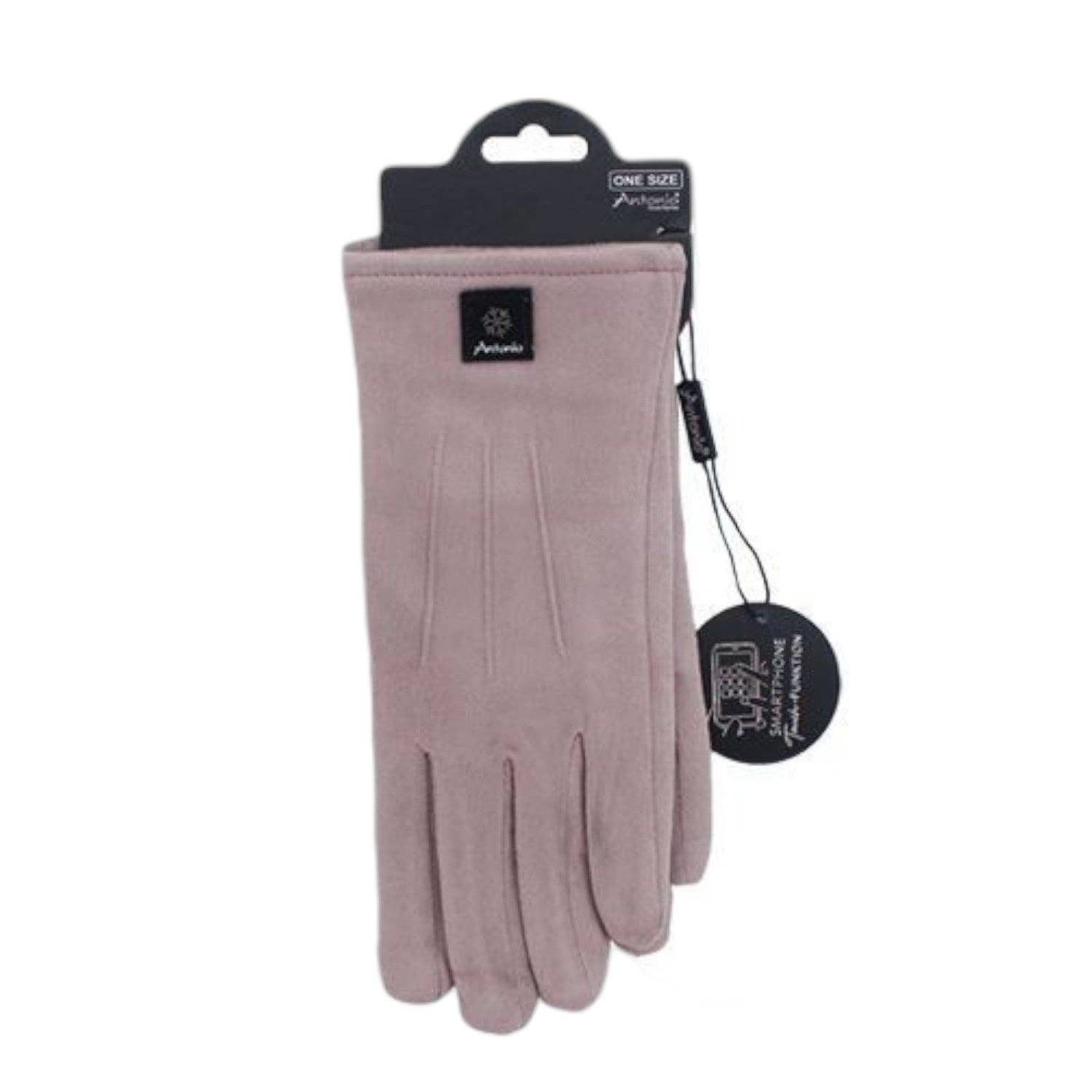 VewoTex - Wholesale Gloves - Women's - Lined Winter Women's Gloves » Winter Gloves with Teddy Lining » Finger Gloves with Three Stripes on the Back of the Hand | Touch Function9