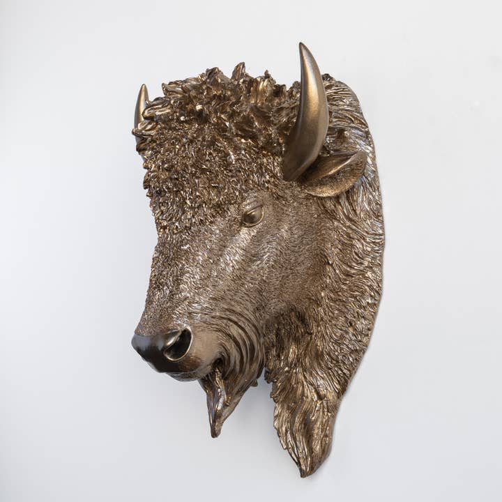 Near and Deer – Engroshandel 3D-vægkunst – Faux Bison vægbeslag7