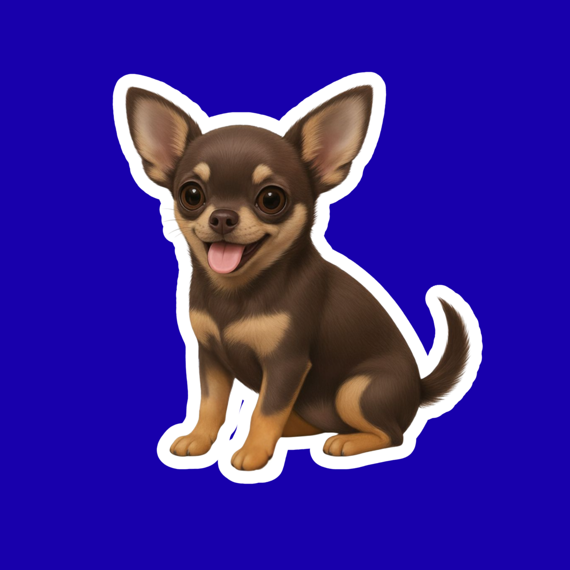 Designs by Mysh - Vente Autocollant - Autocollants de chien Chihuahua – Autocollant en vinyle aquarelle découpé, décalcomanie pour animaux de 3” durable pour ordinateur portable, bouteille d'eau, journal6