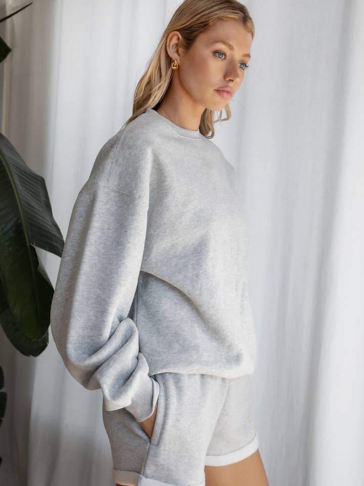 TICTOC - Vente Sweat-shirt – femme - Sweat-shirt à col rond en molleton LANI Cloud14