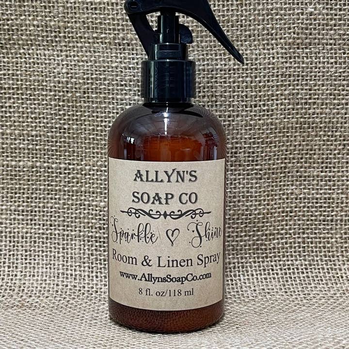 Sparkle N Shine Room Spray for wholesale by Allyn’s Soap Co.