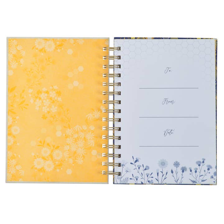 Christian Art Gifts - Wholesale Journal/Diary - Journal Wirebound Navy Kind Words Prov. 16:24