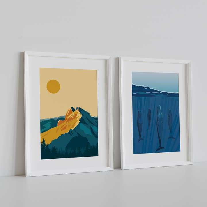 Ivivid Design - Wholesale Art Print - Tantalus Mountain - Canada