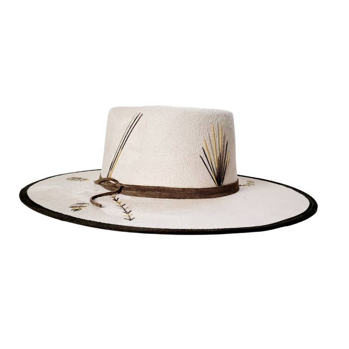 REESE Women's Telescope Crown Green and Beige Hat for wholesale on Faire