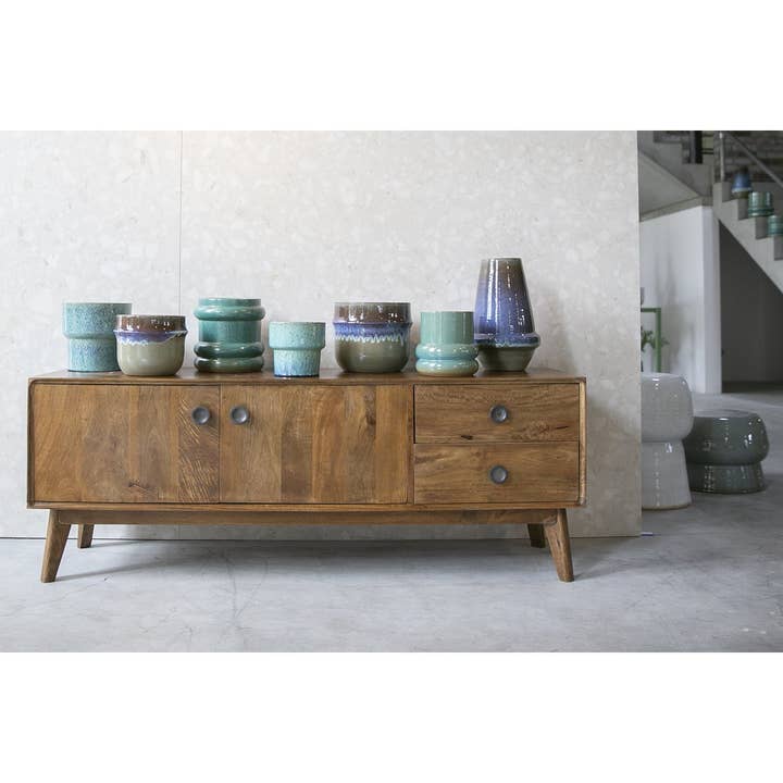 Ceramics Limburg - Vente Pot - Adagio pot réactif vert L