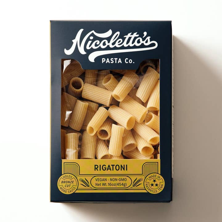Bronze Cut Rigatoni for wholesale by Nicoletto's Pasta Co.