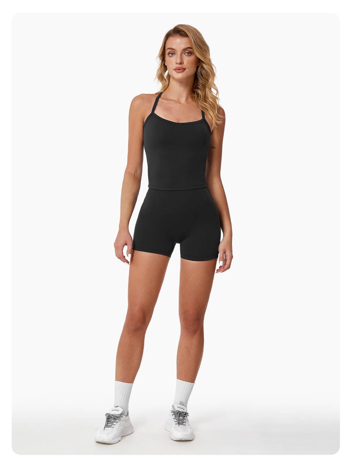 Mantra Active - Wholesale Activewear Set - Women's - Vesper Halter Neck Sports Bra & Shorts Activewear Set12