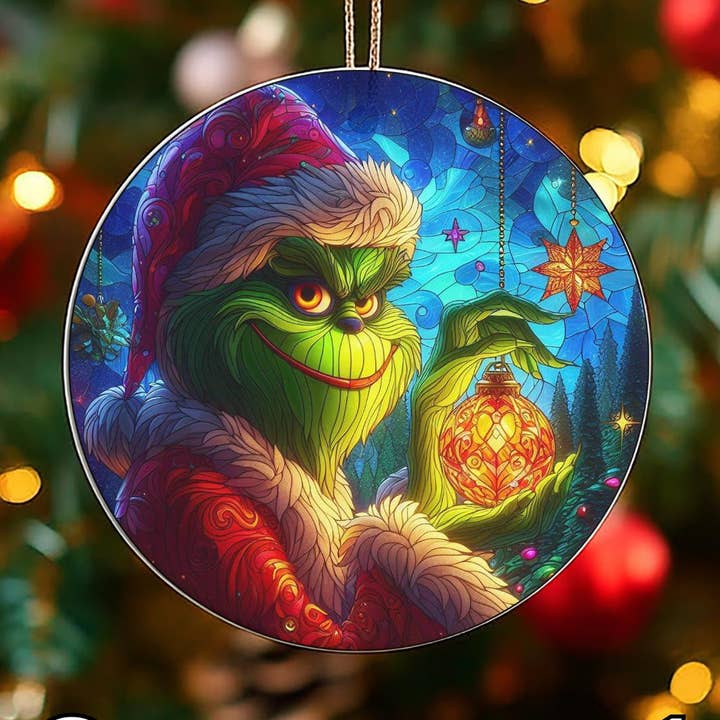 TMLECOM LTD - Wholesale Ornament - Xmas Grinch Ceramic Ornament, Christmas Tree Grinch Ornament0