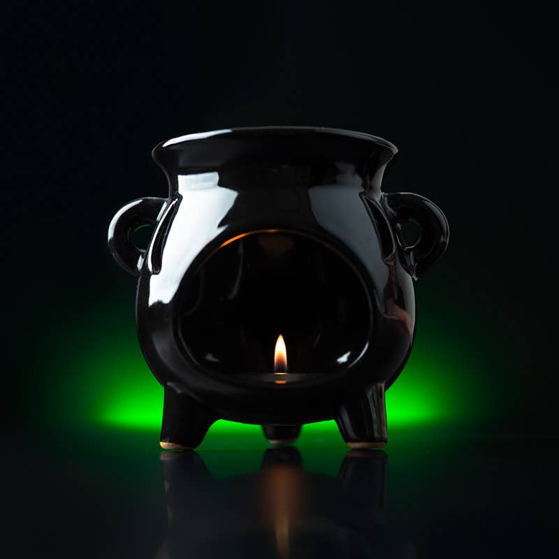 Puckator EU - Wholesale Oil Warmer - Eden Large Black Cauldron Oil Burner1