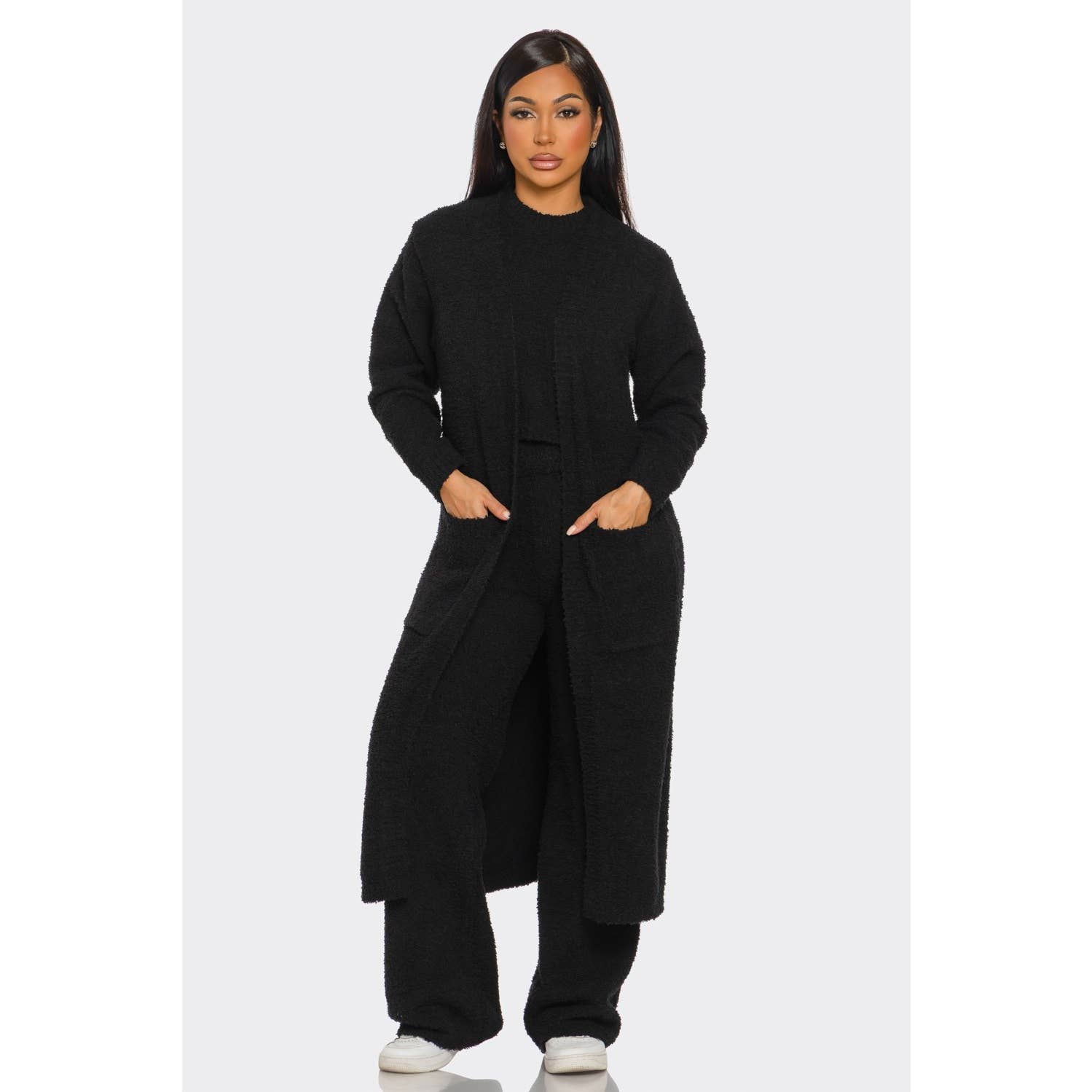 Esmeray Clothing - Wholesale Top & Pant Set (NOT Loungewear) - Women's - COZY CLOUD THREE PIECE SET0