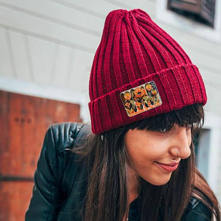 Spruce Seed - Vendita all'ingrosso Berretto - Donna - Berretto a Maglia-Cappello da Pescatore-Toppa Fiore di Luna di Montagna (Copia)4