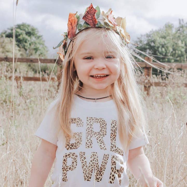 Kids GRL PWR Tee for wholesale by Willow & Fleur UK
