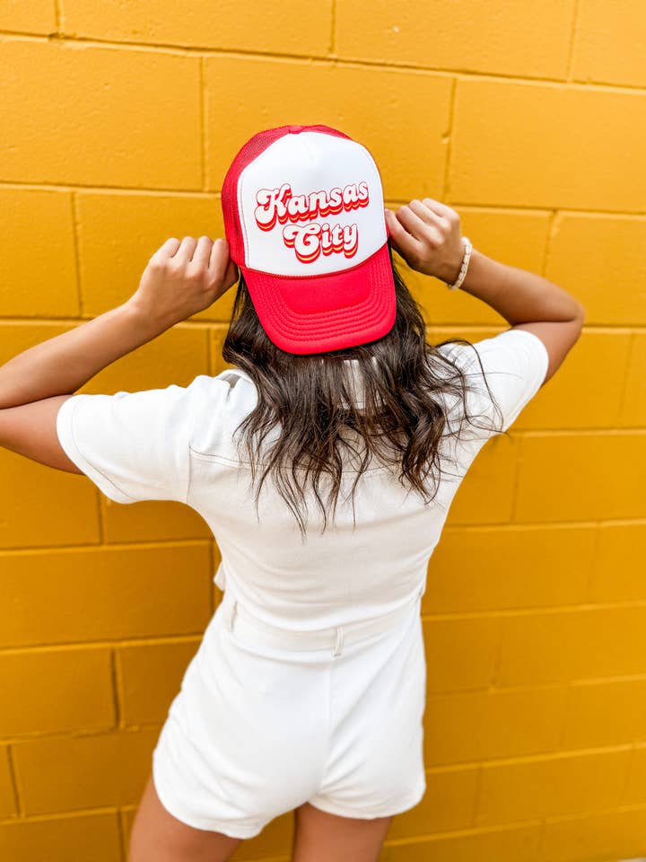 Retro Kansas City Trucker Hat for wholesale by Ruby Red Threads