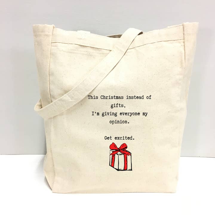Things UnCommon - Wholesale Tote Bag - Unisex - Holiday Tote - Instead of Gifts0
