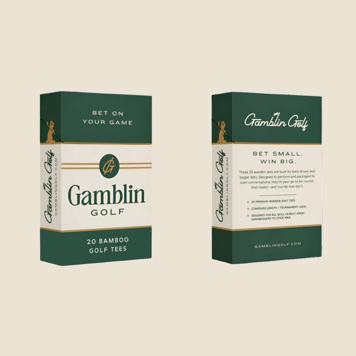The Gentleman’s Tee Pack - 20 Bamboo Tees for wholesale by Gamblin' Golf