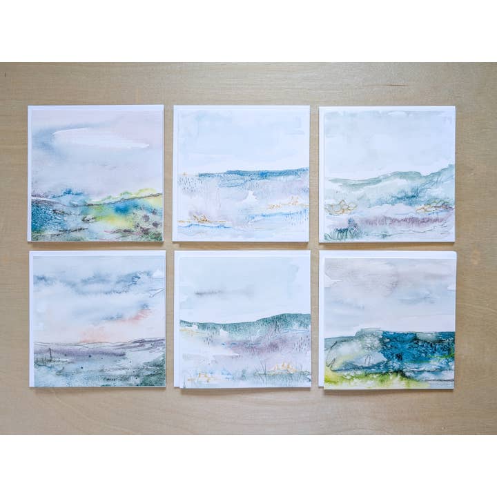Emma J Rivers - Wholesale Stationery/Notecard Set - Seasons of Light Collection - Boxed Set of 6 Blank Cards1