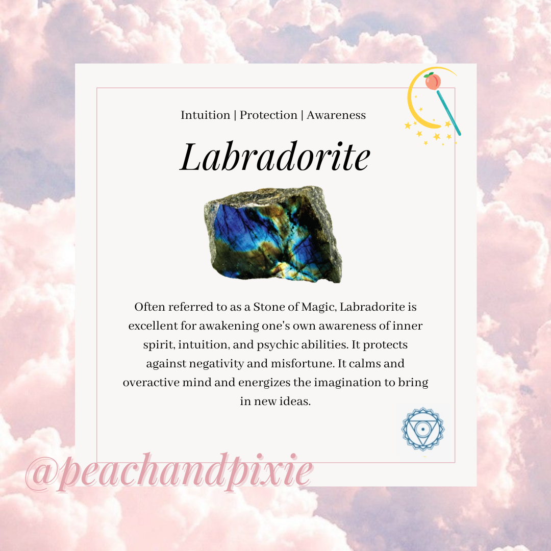 Peach and Pixie - Wholesale Spiritual Stone/Crystal - Labradorite Spiritual Stone Slab4