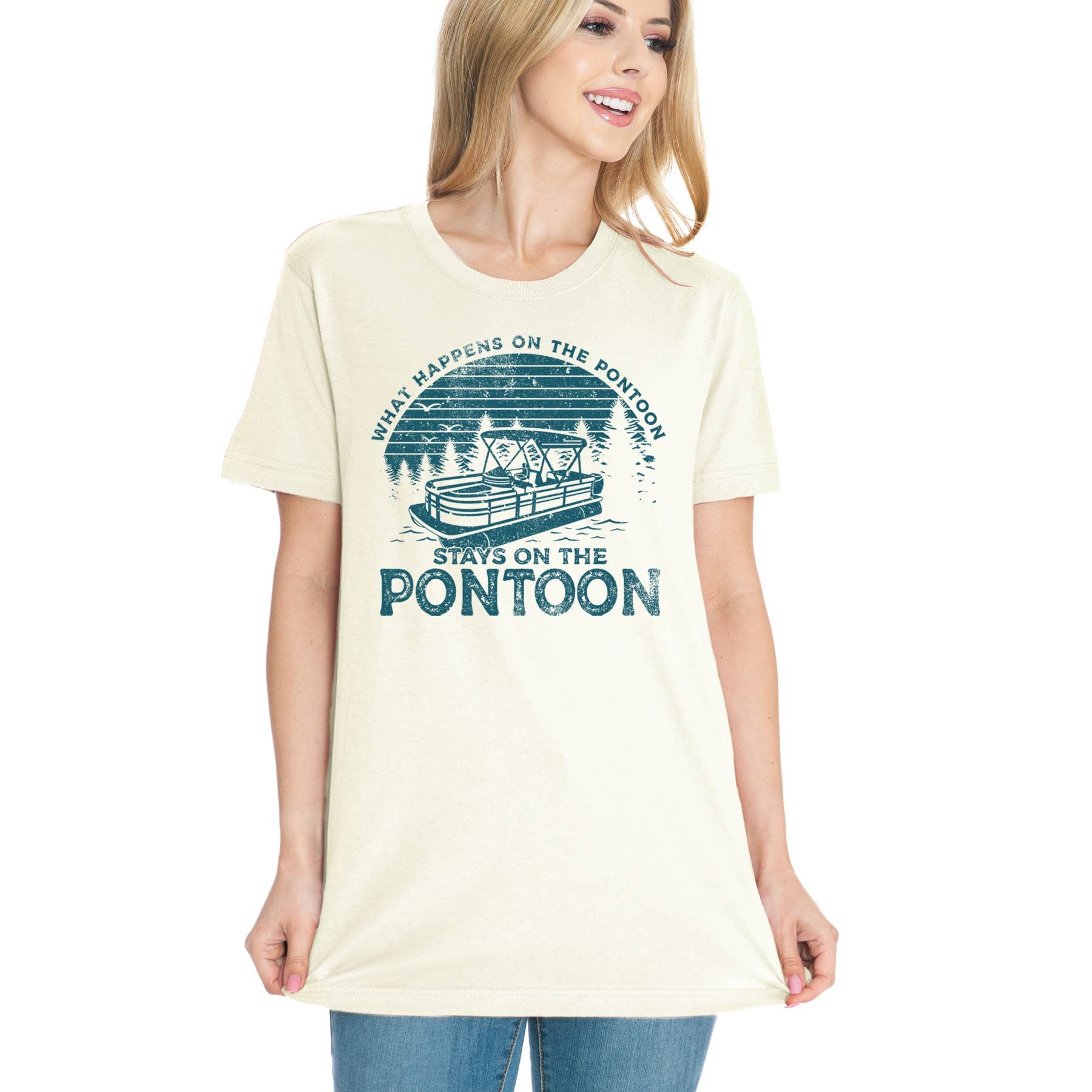 Amused by Blue – Großhandel T-Shirt mit Siebdruck – Damen – PONTON7