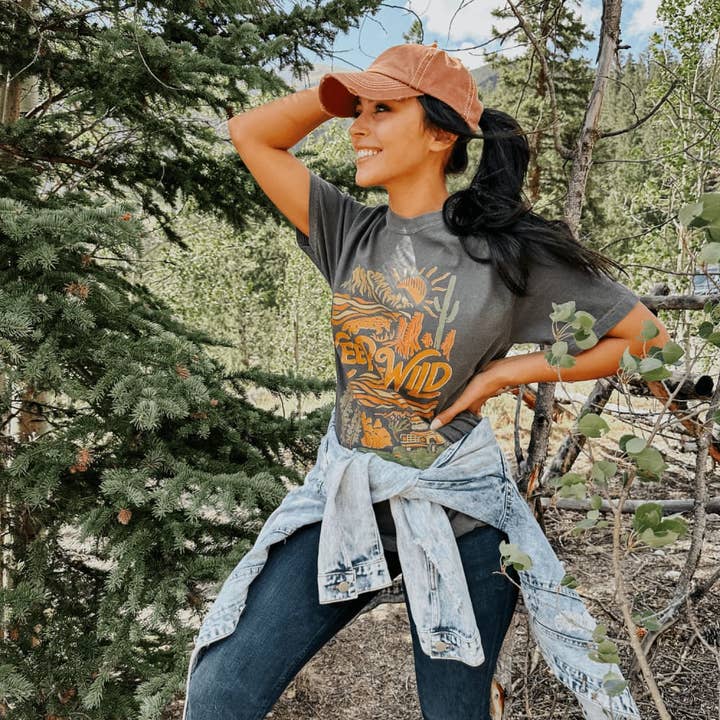 Pepper Keep Me Wild Tee for wholesale on Faire