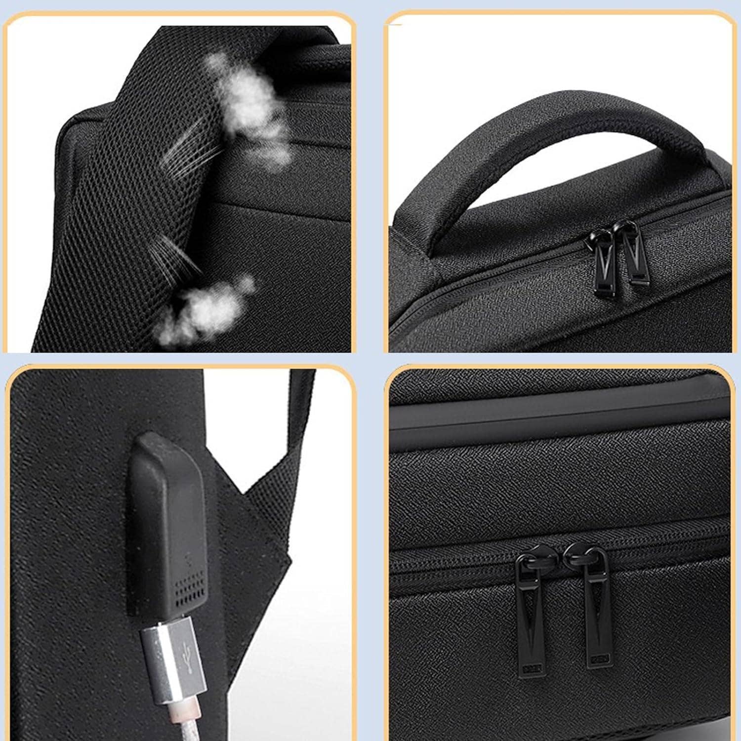 VIGOR – wholesale Ryggsäck - Herr – Lyxig herr vattentät affärsdator usb skolryggsäck6