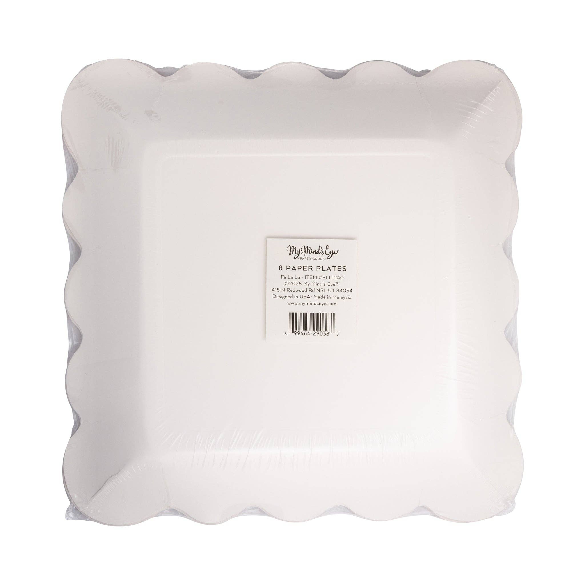 My Mind’s Eye - Wholesale Disposable Plate - FLL1240 - Fa La La Tree Plate2