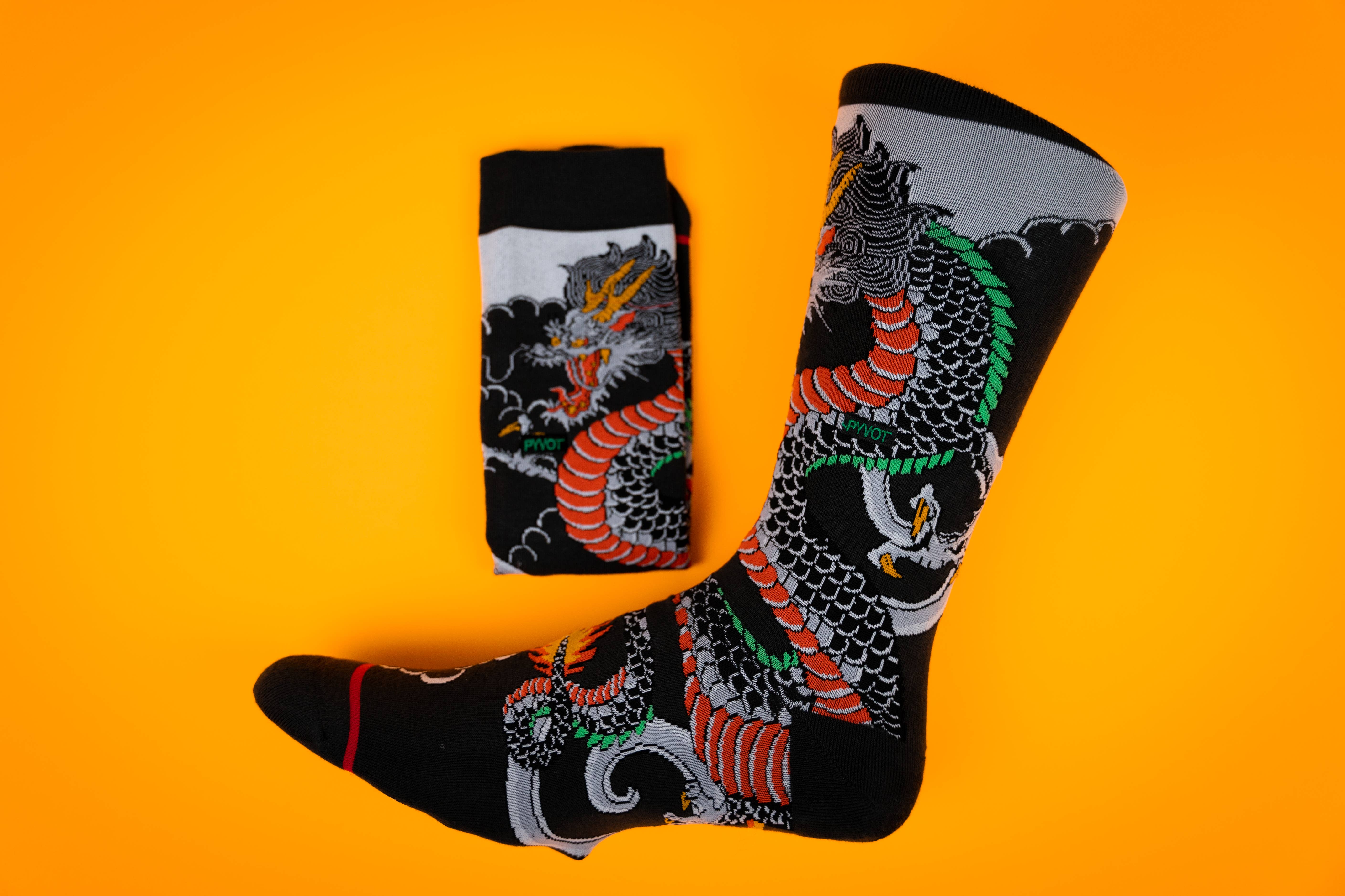 Noir Chaussettes Way Of The Dragon en vente sur Faire4