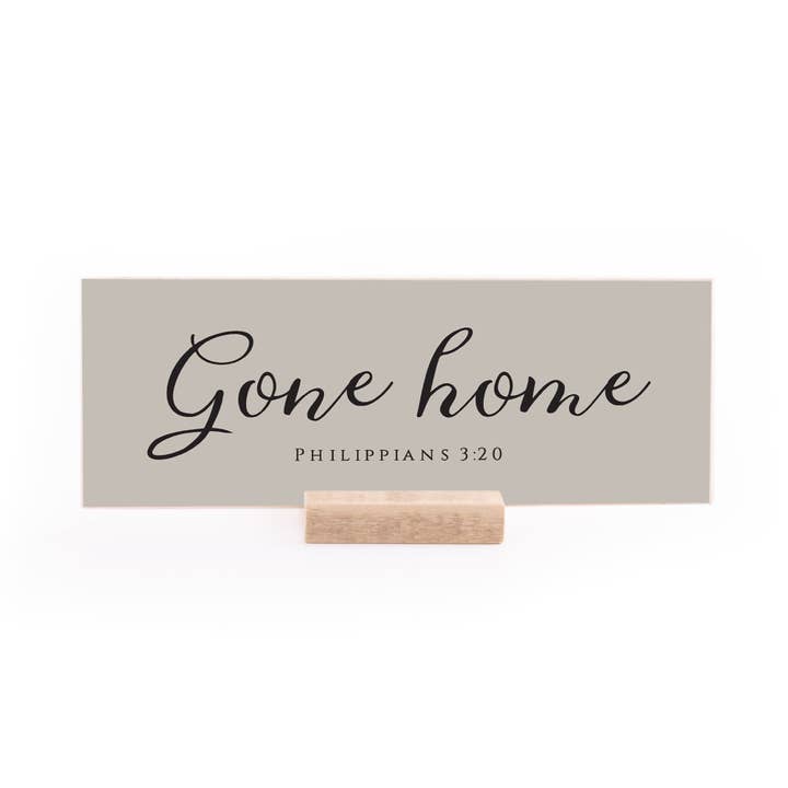 7.5 x 2.75" | Bereavement | Gone Home for wholesale by Revelation Culture