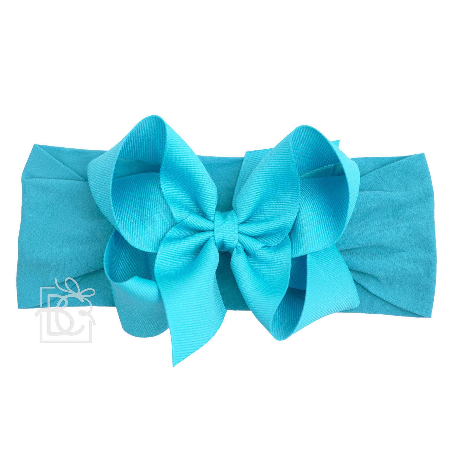 Beyond Creations, LLC - Wholesale Fashion Headband - Kids - WIDE PANTYHOSE HEADBAND W/CLASSIC GROSGRAIN BOW11