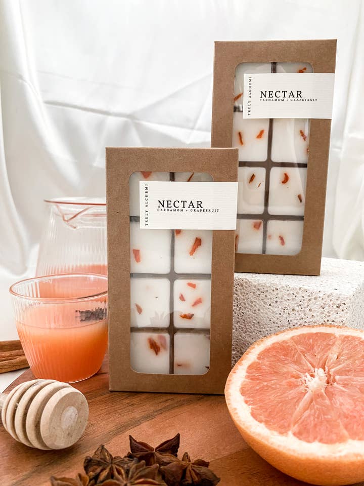 Nectar - Cardamom & Grapefruit Wax Melts {set Of 8} for wholesale by Truly Alchemi