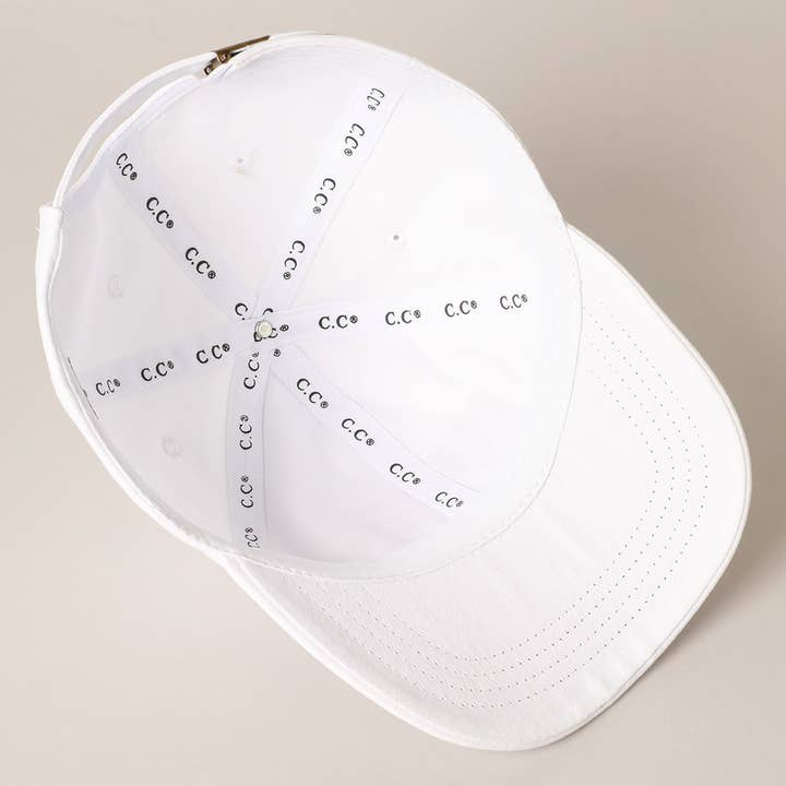 Fashion City - Wholesale Baseball Cap - Women's - American Flag Chenille Patch Baseball Cap