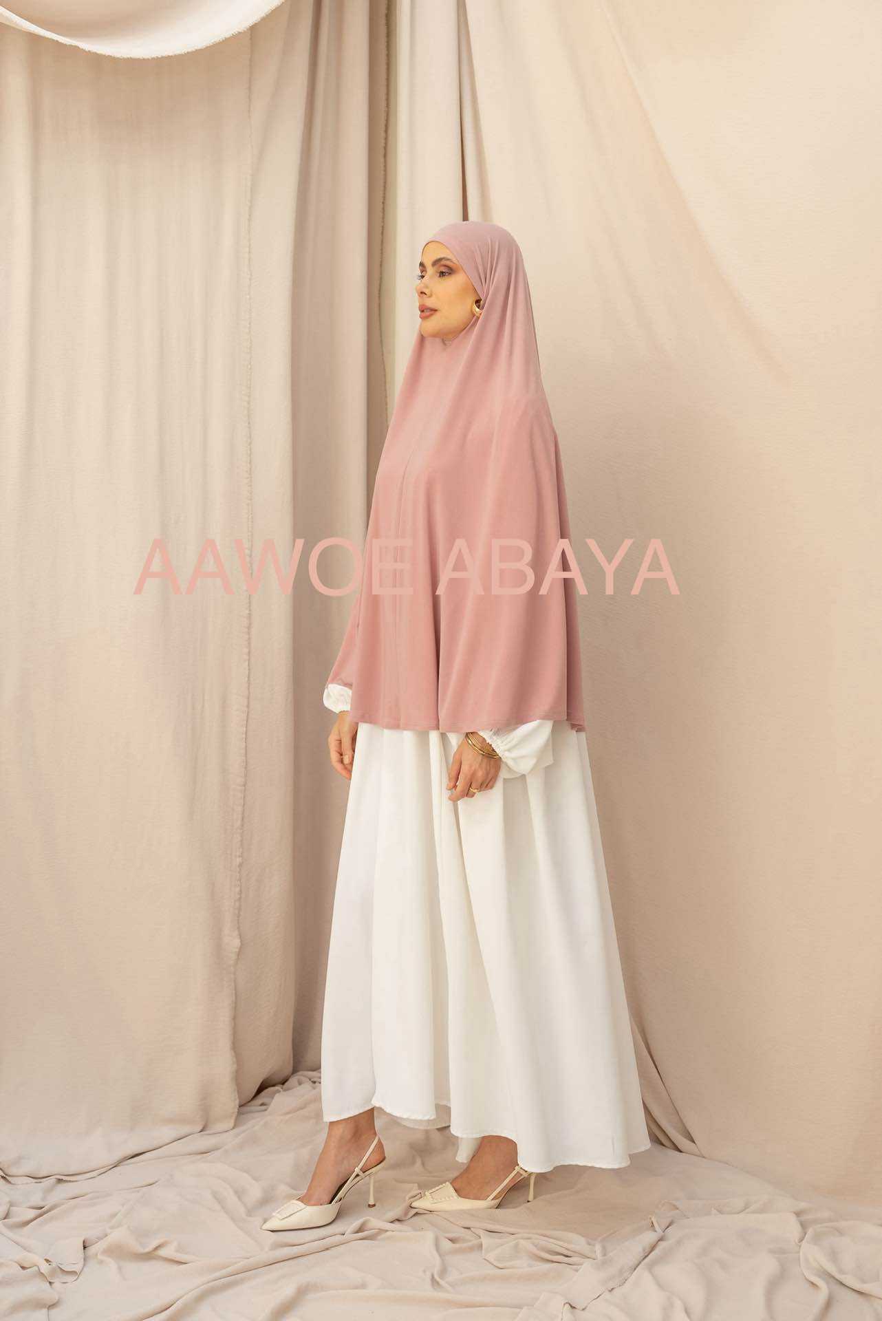Aawoe Abaya - Wholesale Hijab - Dames - Elegante khimar met lange mouwen - 2418-KH25