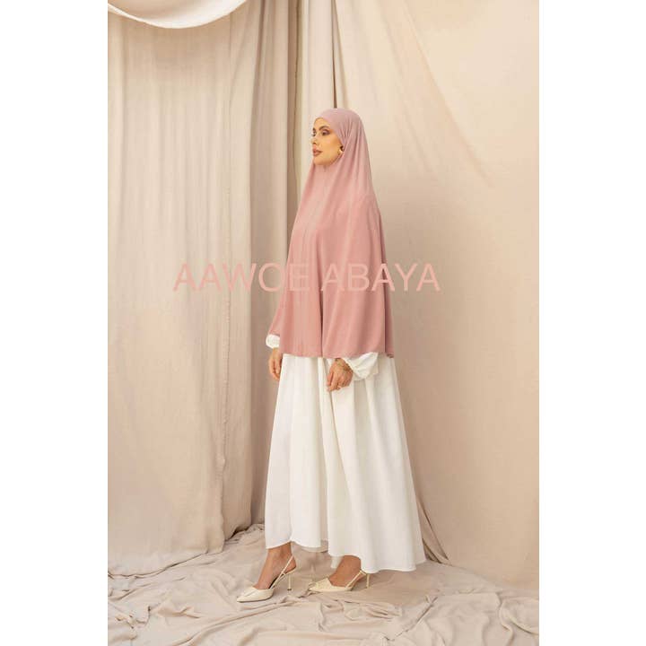 Aawoe Abaya - Wholesale Hijab - Women's - Elegant Khimar with Long Sleeve - 2418-KH56