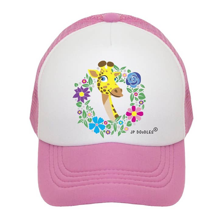Giraffe Kids Trucker Hat for wholesale by JP Doodles