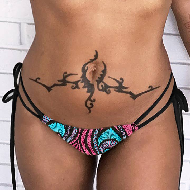 Brook WENDBARE Hose, Pfauenfarben/Türkis, gepunktet für den Großhandel von Toxic Sadie Swimwear