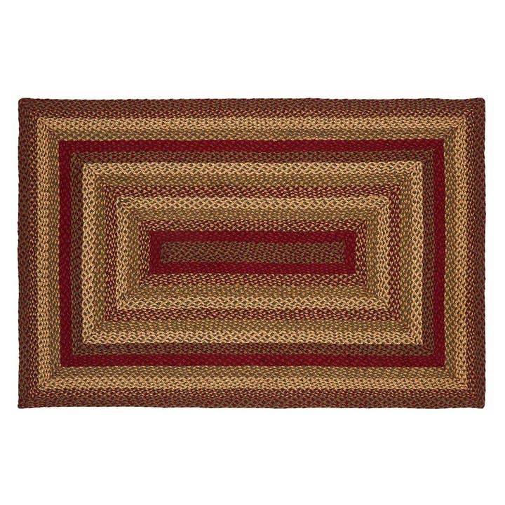 IHF HOME DECOR/IHF RUGS - Wholesale Area Rug - Cinnamon Braided Jute Area Rug & Tabletop Collection BR-17514