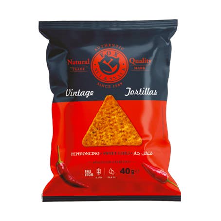 Tortilla sweet Chili 20 pz x 40 gr per la vendita all'ingrosso da parte di Fox Nut&Snack