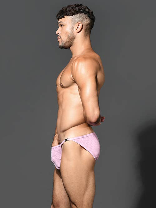 ROSE PINK Rose' Buckle Brief w/ ALMOST NAKED® for wholesale on Faire