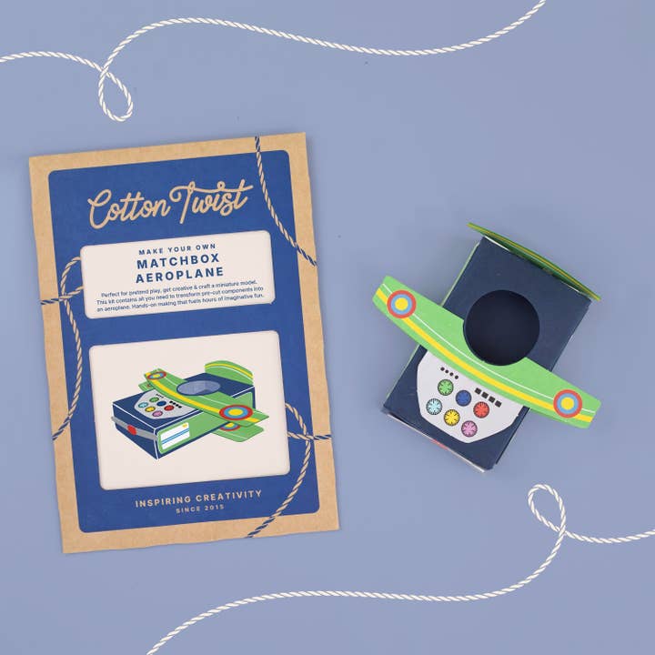 Make Your Own Matchbox Aeroplane for wholesale by Cotton Twist (USA DUTIES PAID)